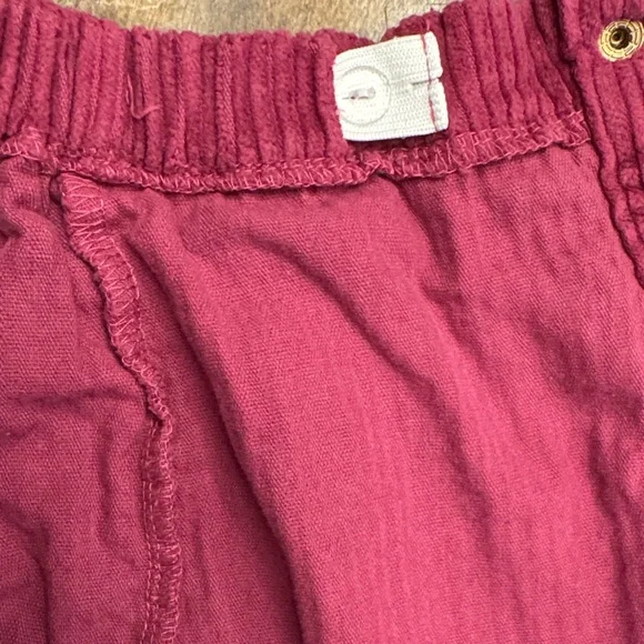 Burgundy Corduroy mini Skirt with Ruffle Detail cotton 100% sz4 girls - Picture 4 of 6